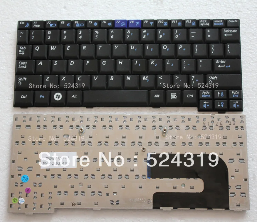 Новая клавиатура для ноутбука Samsung NC10 ND10 N110 N108 N128 N130 US Layout|laptop keyboard|keyboard for laptopkeyboard