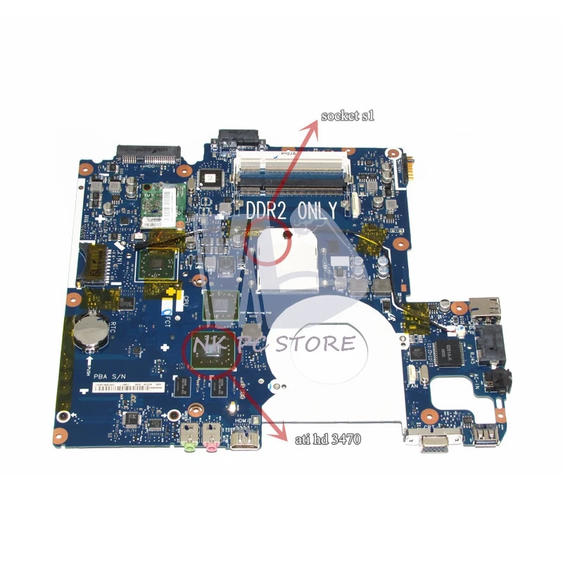 Оригинальная материнская плата для ноутбука Samsung R505 Sockets1 DDR2 ATI Дискретная