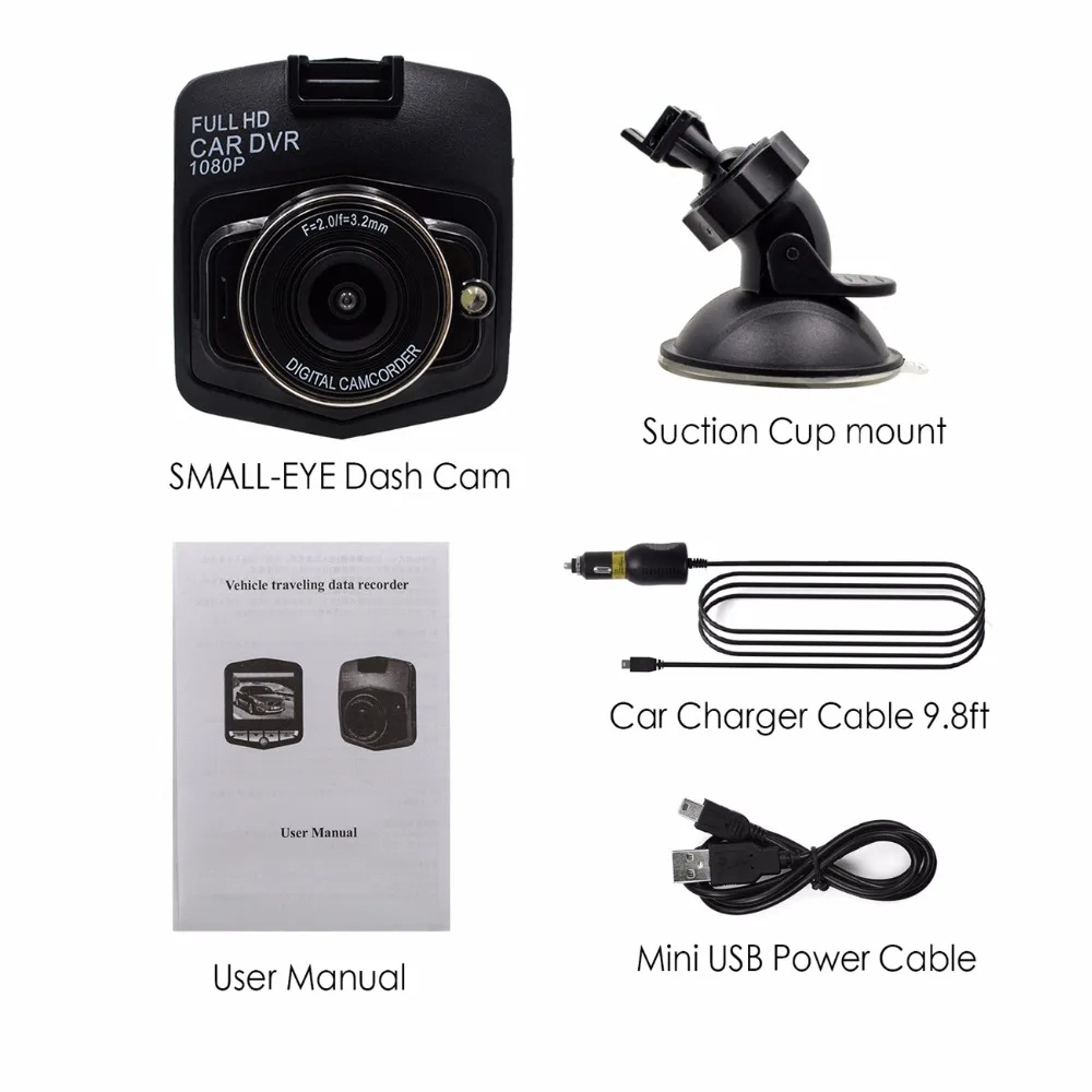 SMALL-EYE Car Dvr Recorder with HD Wide Angle Loop Recording the Dash camera Night Vision Flash Memory Card and G-Sensor | Автомобили и