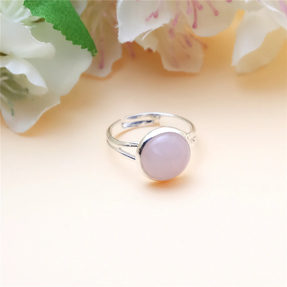 Vintage Classic Natural Stones Jewelry Simply Light Pink Cr'y's'ta'l's Charms Rings Copper | Украшения и