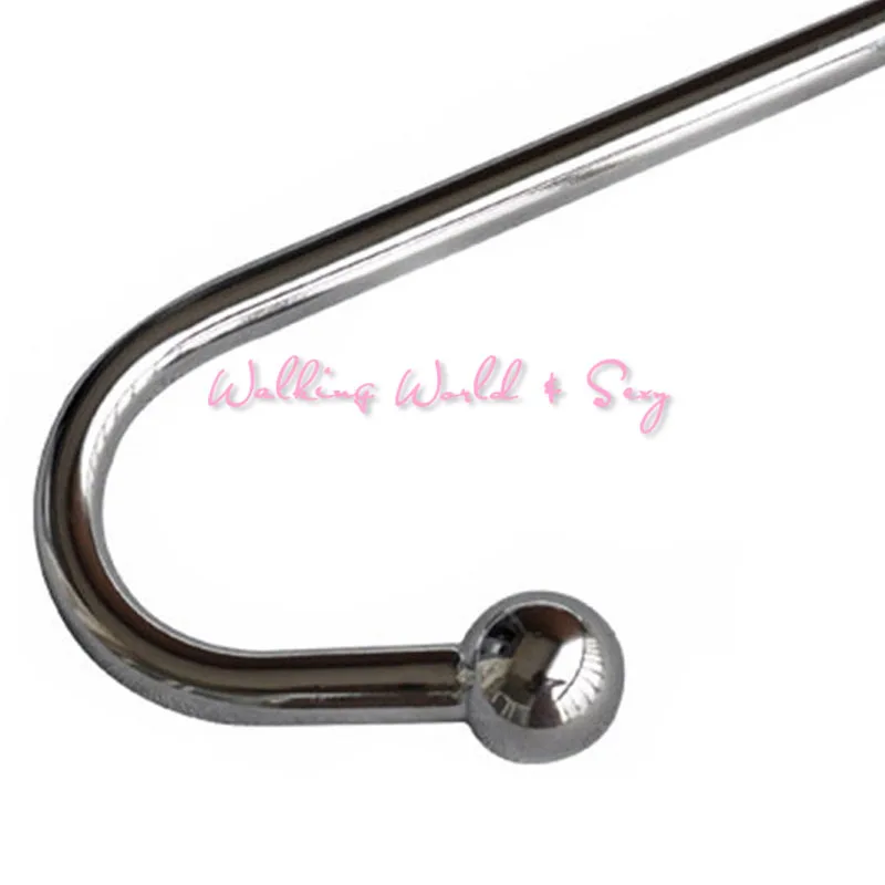 Анальная пробка из нержавеющей стали Анальный крючок с шариковым отверстием