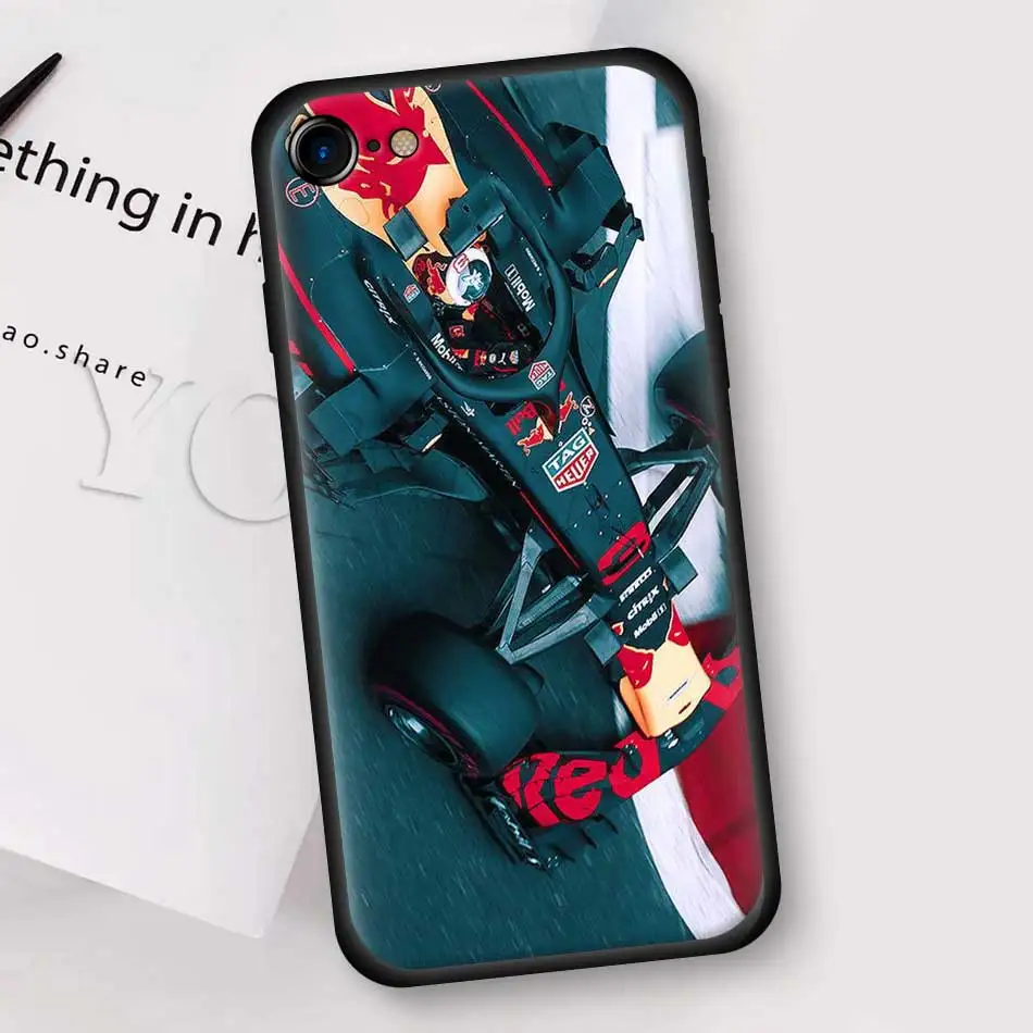 Для Формулы 1 мягкий чехол из ТПУ для Apple iPhone 11 Pro XR 7 8 6 6S Plus X XS MAX 5 5E 5S 5C Черный силиконовый чехол для телефона