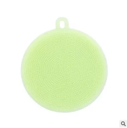 Green Волшебные чистящие щетки, мягкие силиконовые миски для посуды, кастрюля, очищающие подушечки, инструмент для чистки пищи, кухонные аксессуары - Цвет: Green