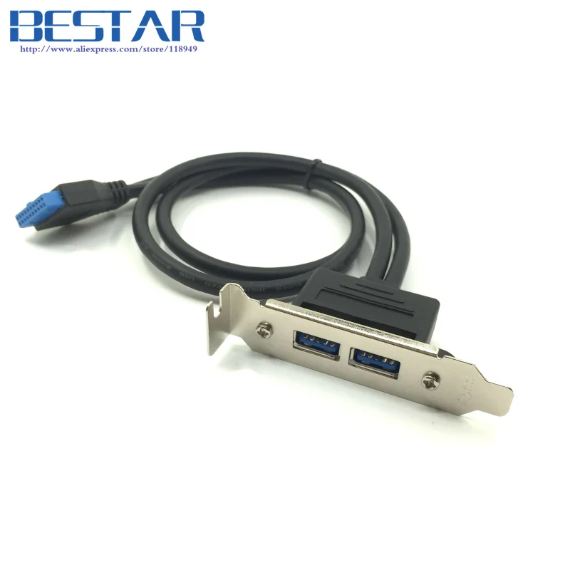 Кабель-переходник с двумя портами USB 3 0 на материнскую плату 50 см | Компьютеры и
