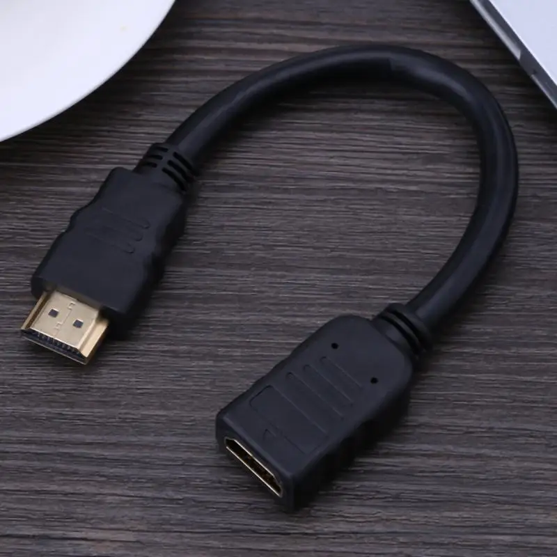 20 см HDMI мужчин и женщин видео кабель-удлинитель HDMI 1,4 медный сердечник HD видео кабели шнур провод линия для HDTV/проектор/DV