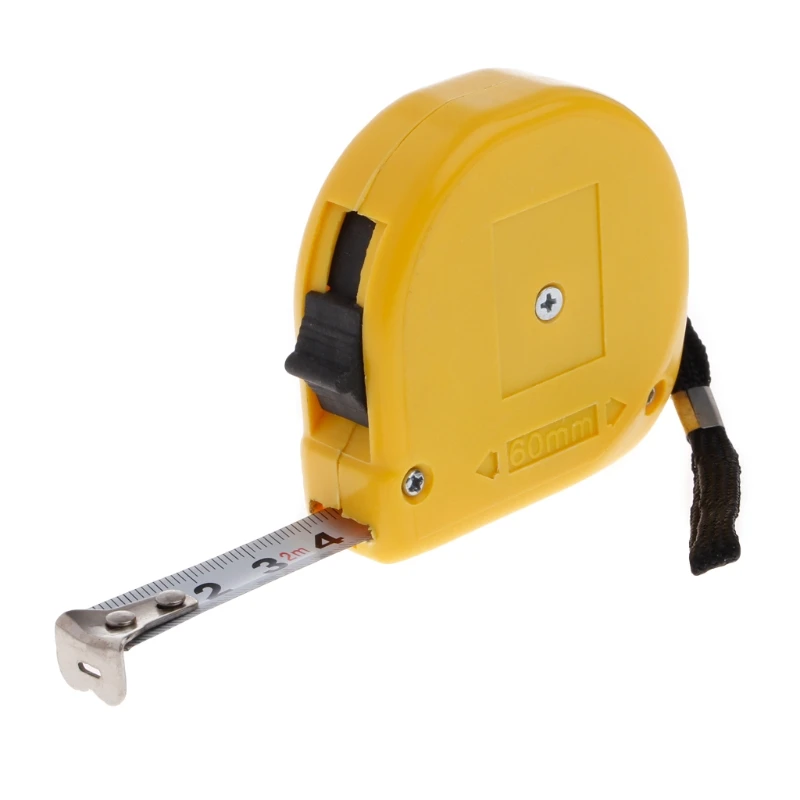 Mini 2m Retractable Tape Measure Ruler Tool Builders Home DIY Garage Yellow | Инструменты