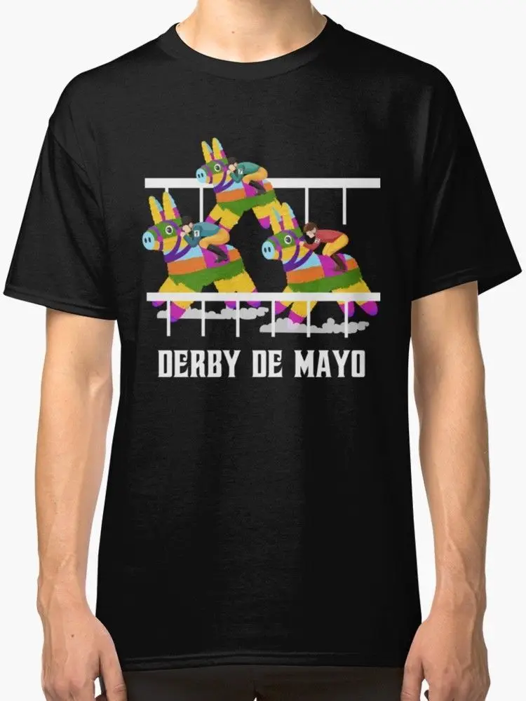 Мужская футболка Derby De Mayo Pinata Jockey черная летняя Новинка с героями мультфильмов 100%