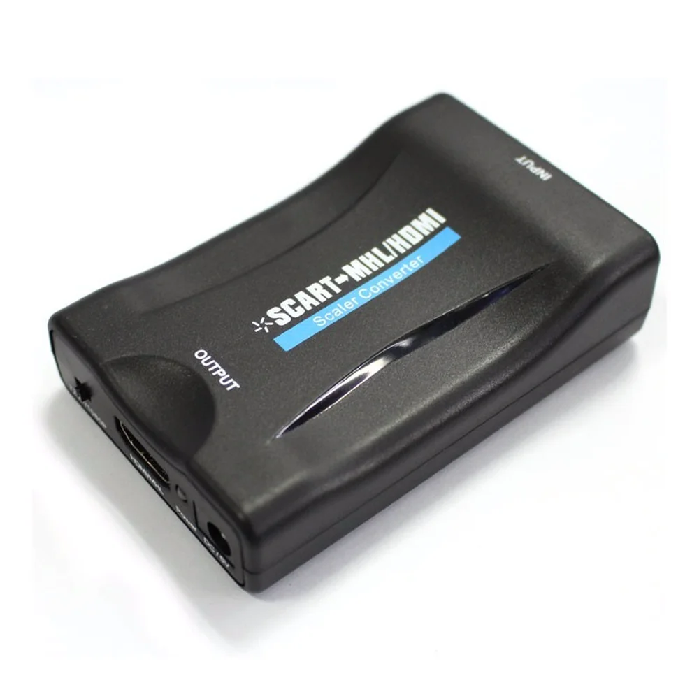 Композитный конвертер Scart в hdmi HD matters адаптер HDMI in out с кабелем питания|Кабели HDMI| |