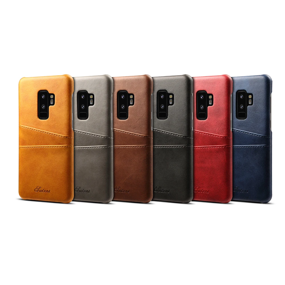 Для samsung S9PLUS Элитный бренд кожа с карты случай мобильный телефон оболочки Coque для