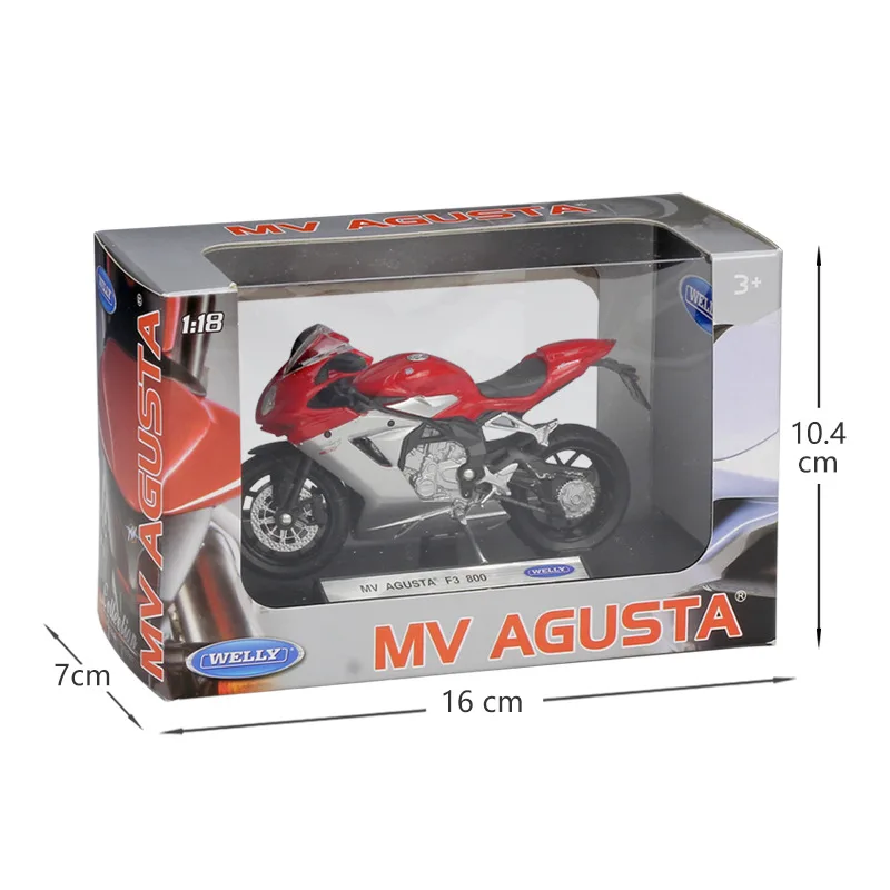 1:18 Welly MV Agusta F3 800 литая мотоцикл| |