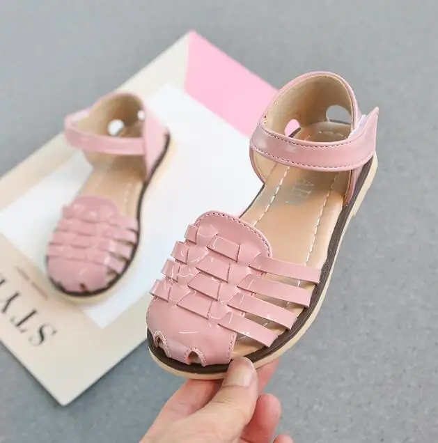 2019 summer new children's sandals fashion shoes elastic band comfortable open toe beach Roman |