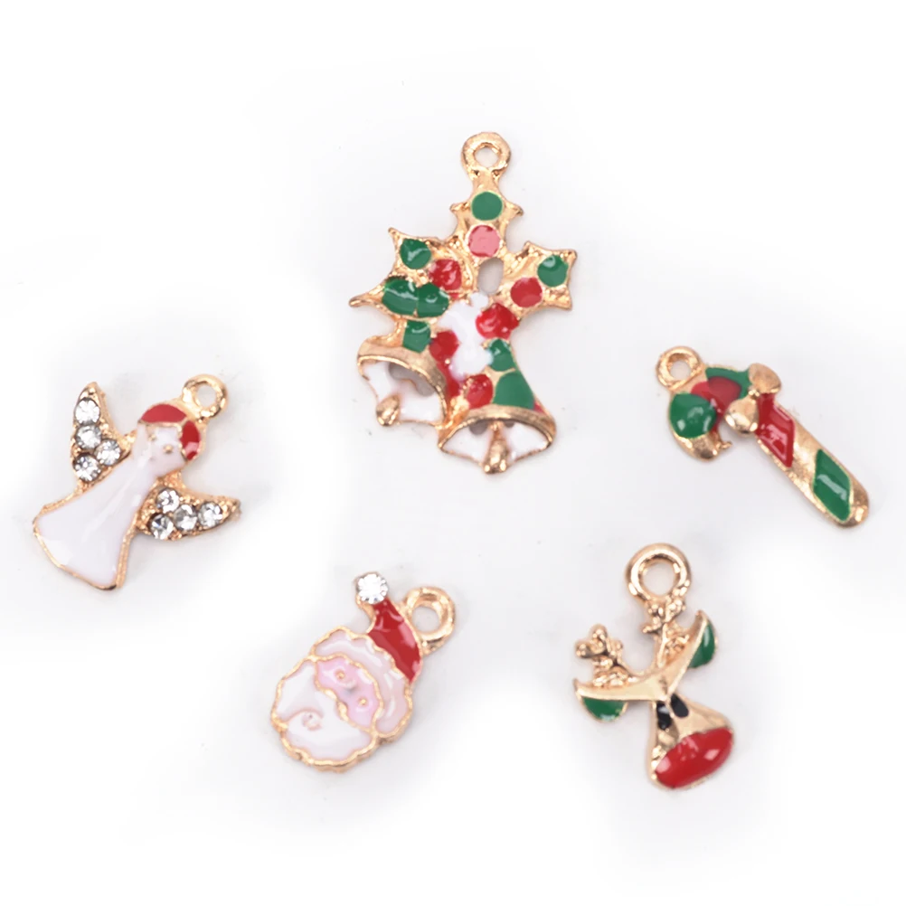 1pack Mix Gold Metal Enamel Charms For Earring Fashion Jewelry Making Charm And Pendants For Bracelet Dangle Assorted Mixed Lot