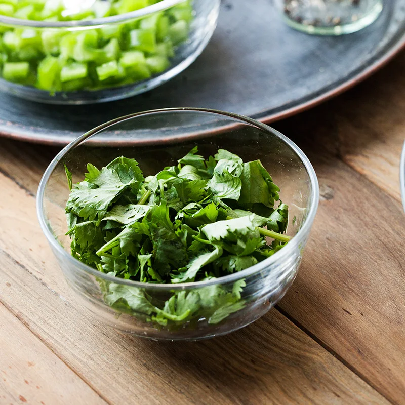 Прозрачная стеклянная миска посуда Салатница столовые принадлежности кухонные