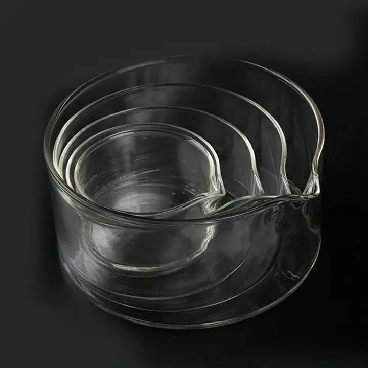 

Стеклянная кристаллическая посуда, кристаллическая тарелка, дно с носиком для лаборатории Dia 60/90/100/125/150/180 мм