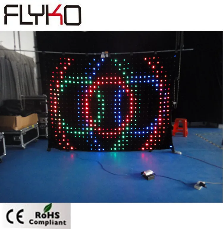 LED stage video cutain for disco night club P90mm 2mX3m | Освещение
