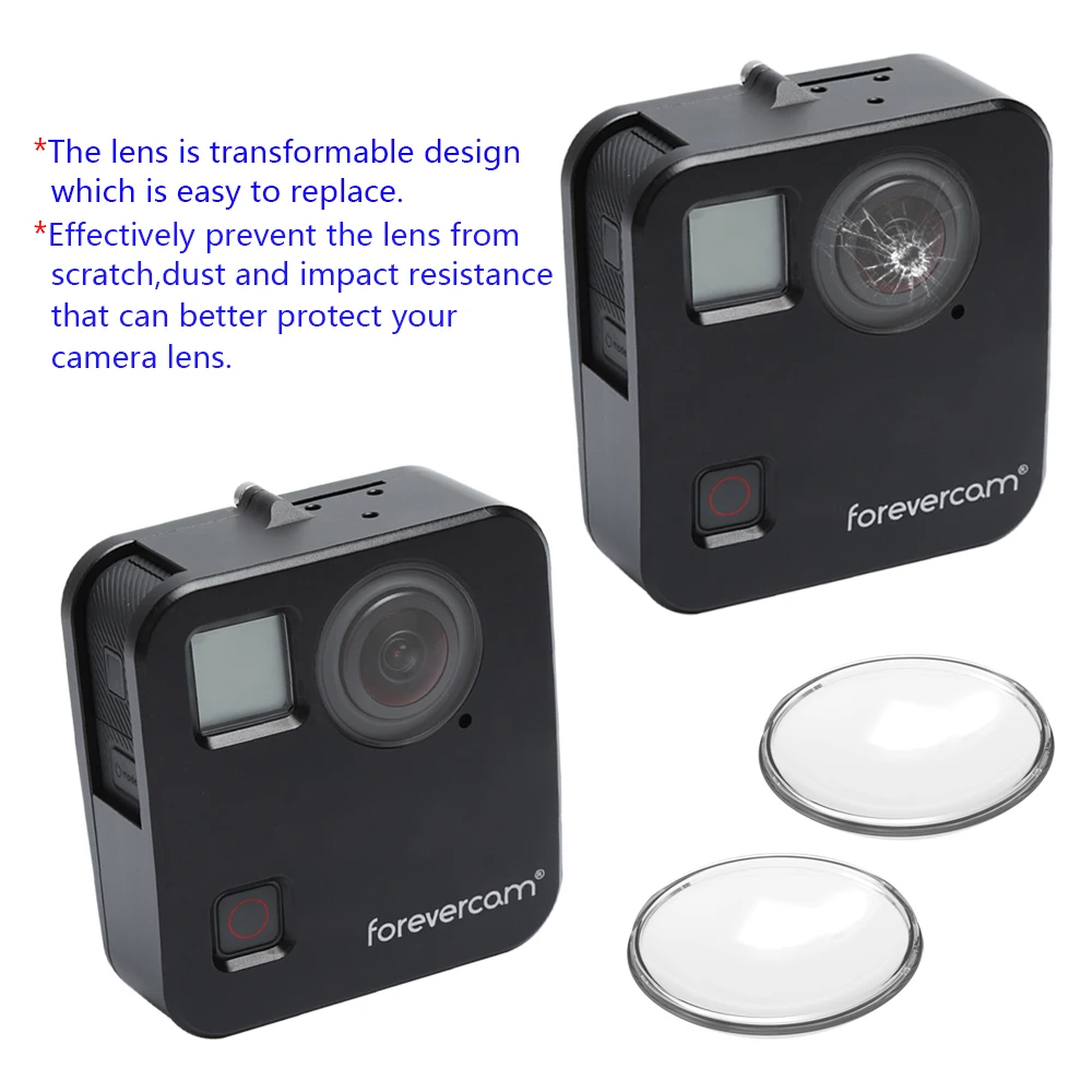 Алюминиевый защитный чехол Forever для экшн камеры GoPro Fusion с объективом|Чехлы