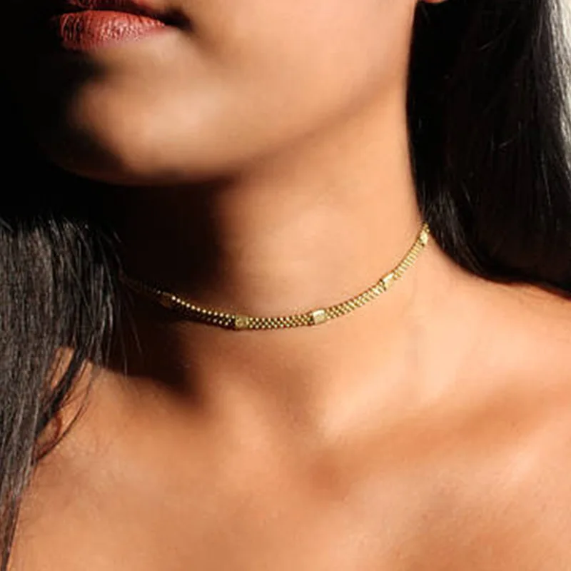 ZRHUA Free Shipping! New Fashion Women Short Choker jewelry Metal Chains Charm Necklace for Party Accessories Lowest Price | Украшения и