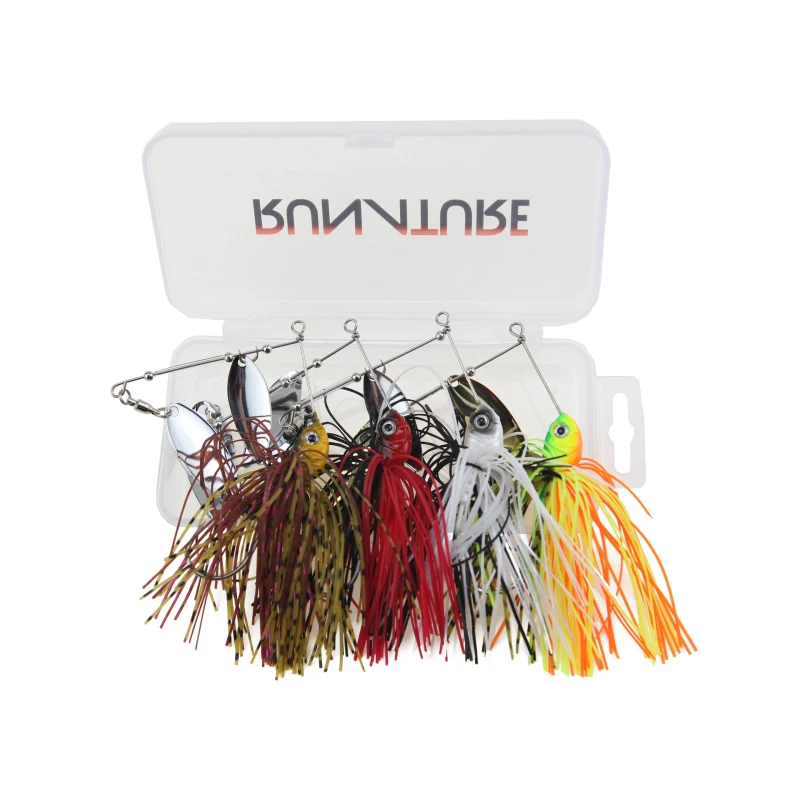 Runature 4 шт./упак. Рыболовная Приманка Spinner Ложка приманки набор с 1 рыболовной