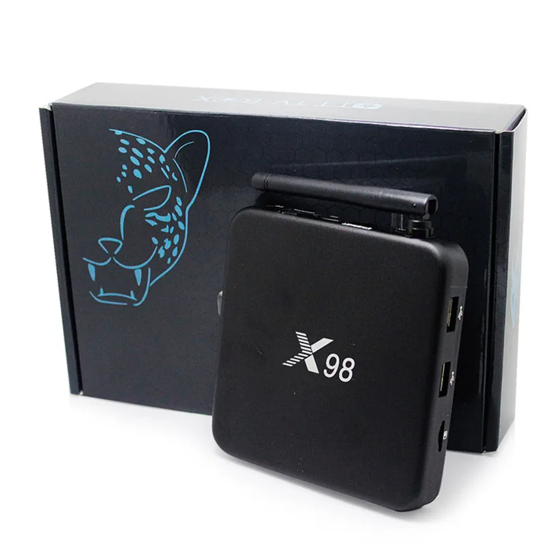 3 шт четырехъядерный Смарт медиаплеер ТВ X98 S905 2G 16G Kodi16.0 android 5 1 приставка |