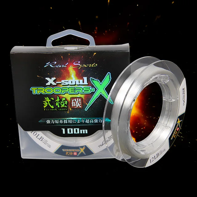 TSURINOYA Troopers X фторуглеродная рыболовная леска из углеродного волокна 6 12LB