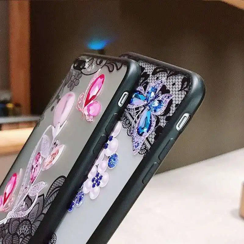 Emboss Cases For Huawei Y9 Y7 Pro Y6 Prime 2019 2018 P9 Lite Mini Enjoy 7 P20 P10 Nova 3E Edge Plastic Hollow Cover |