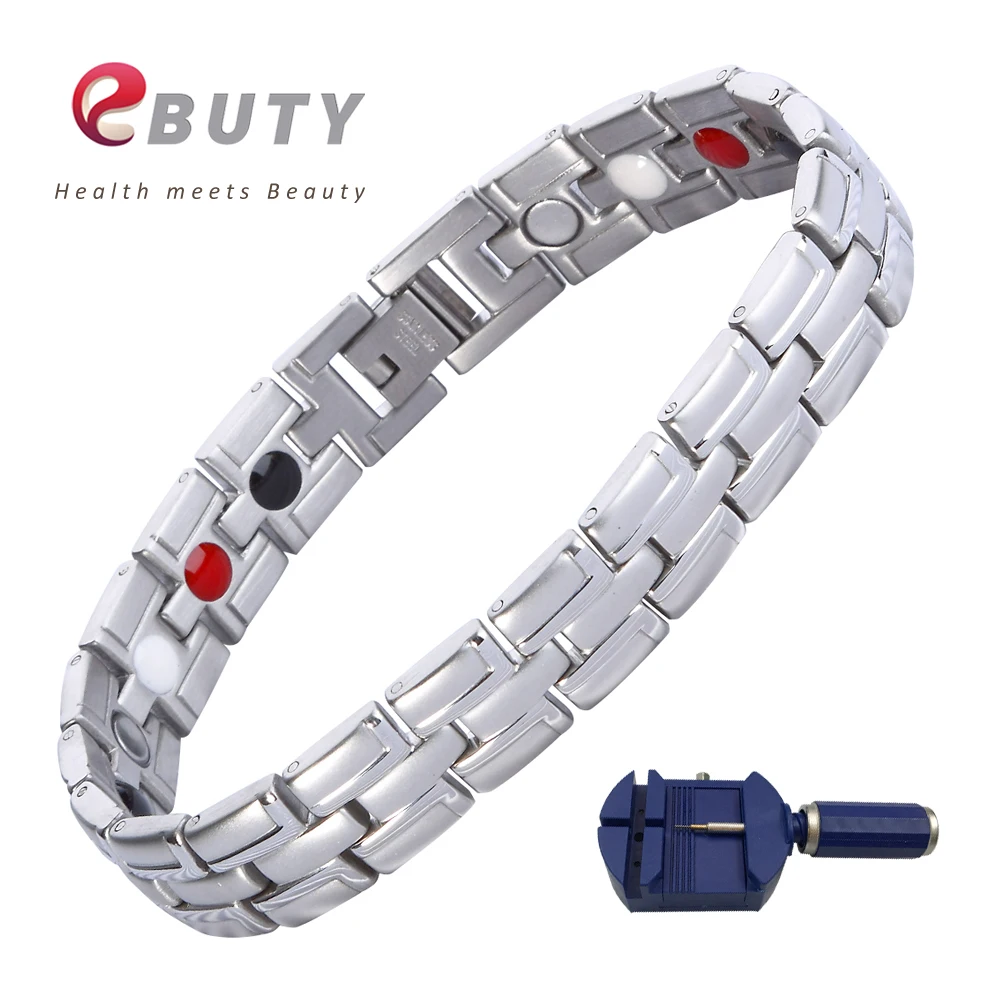 EBUTY титановый Энергетический Браслет магнит FIR Healing Jewelry браслеты Модный лучший