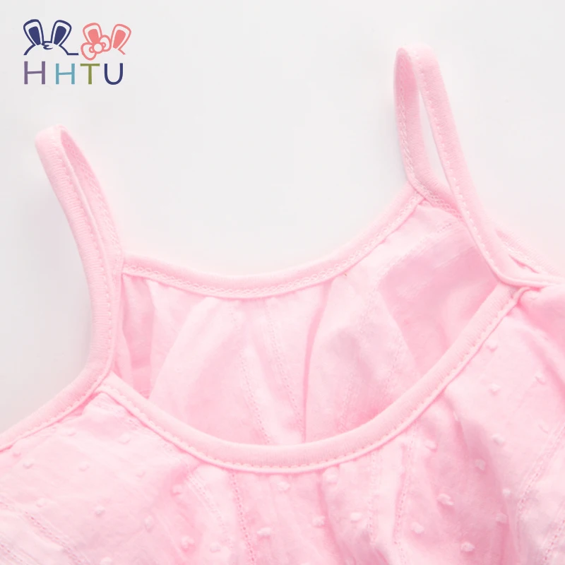 HHTU/летнее платье для девочек хлопчатобумажный декор принцессы платья без