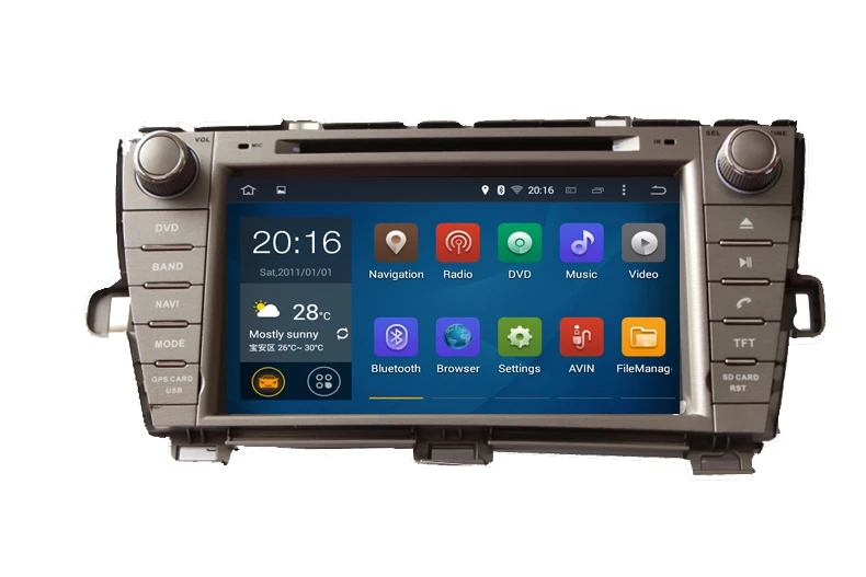 Автомобильный DVD-плеер 8 'ɺndroid 9 0 GPS для TOYOTA PRIUS 2009 2010 2011 2012 2013 RHD LHD 4 Гб ОЗУ 64 ПЗУ