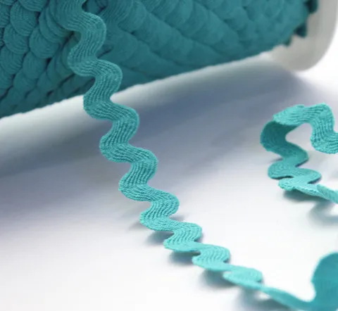 Teal Ric Rac отделка ленты 5 мм ширина Аксессуары для штор|trim ribbon|ribbon trimcurtain ribbon trim |