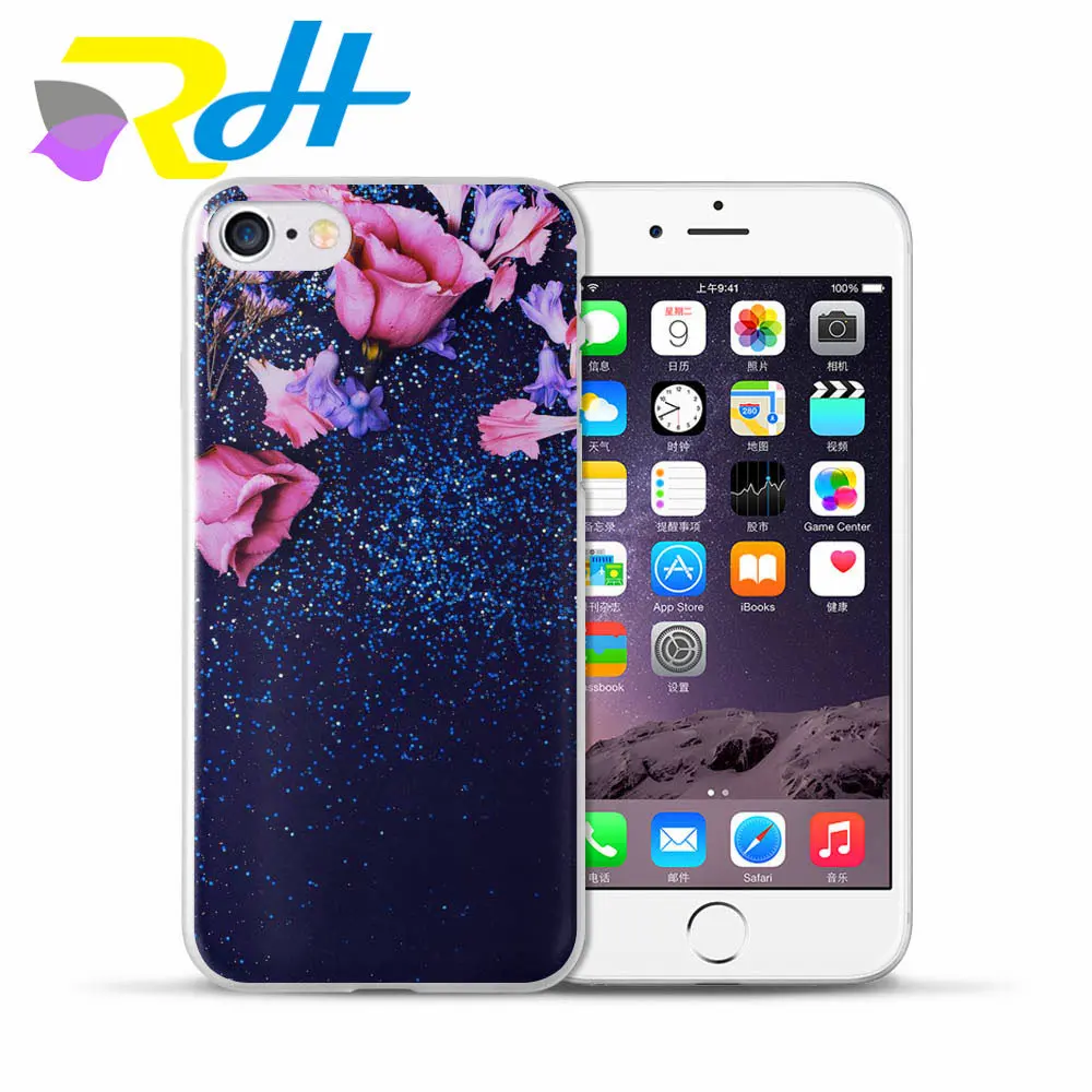 Основа для Apple IPhone X Xr Xs Макс 5 5S SE случае 6 S 7 8 плюс 6splus задняя крышка Мандала Цветок