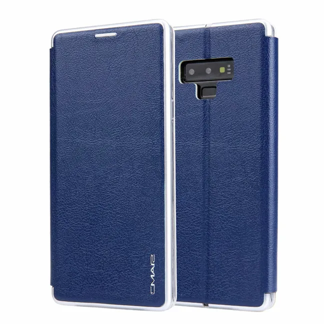 Синий CMAI2 для samsung Galaxy Note 9 Чехол кожаный Магнитный PU кошелек флип чехол Note 9 роскошный чехол с подставкой для телефона Fundas - Цвет: Синий