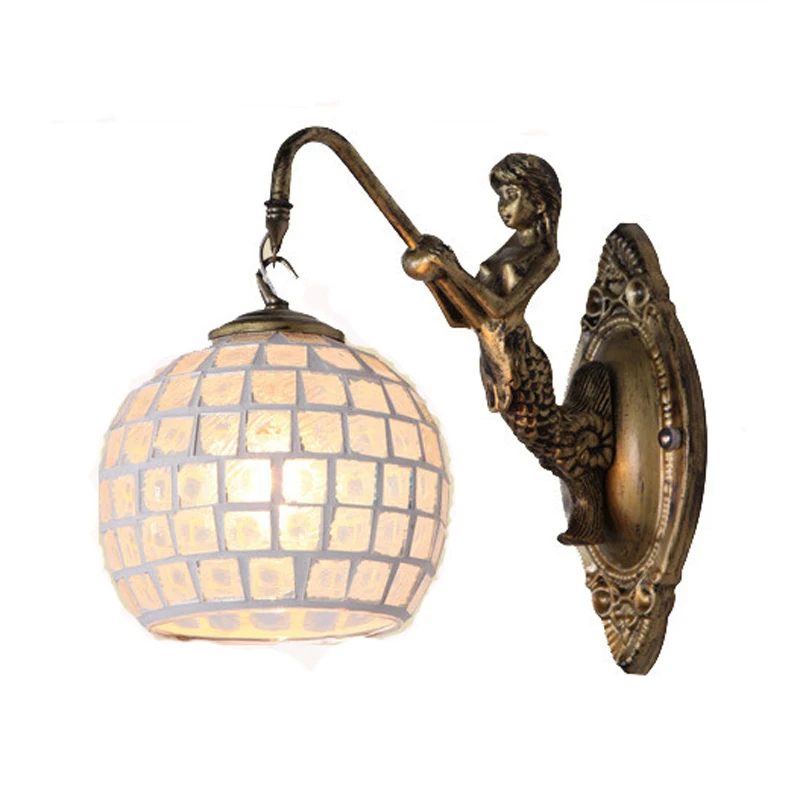 

Retro Mediterranean Style Decoration Turkish Mosaic Lamps Handmade Stained Glass Sconces Antique Wall Lights For Home Lighting