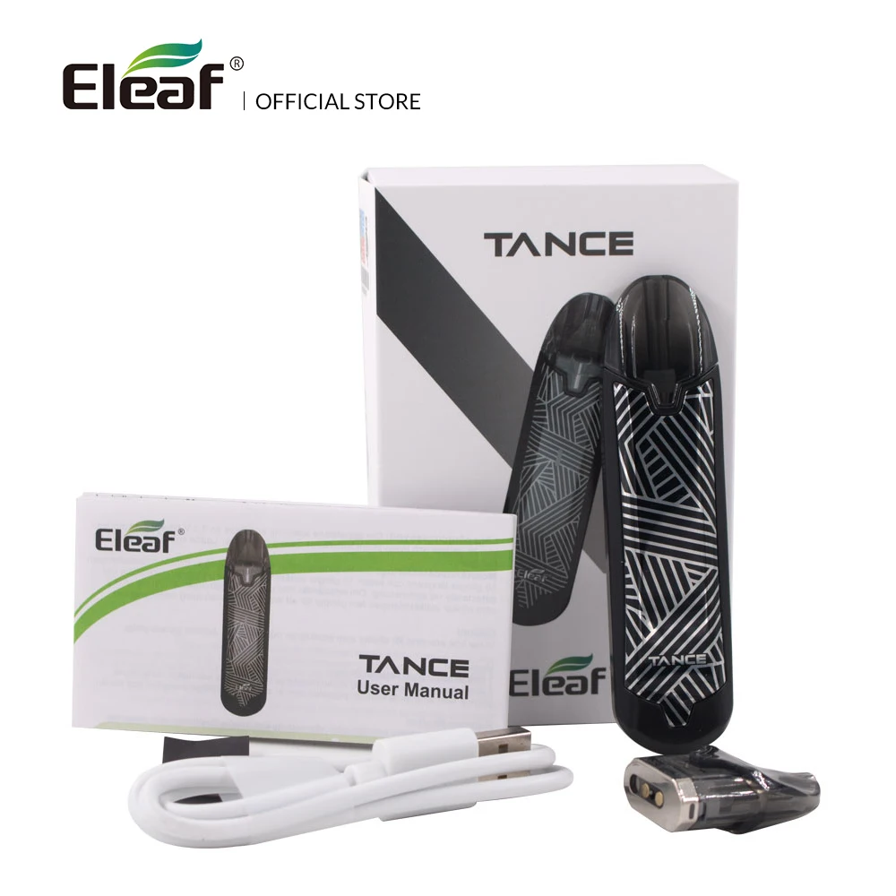Оригинальный Eleaf Tance kit/Tance Max kit 2 мл/4 мл со встроенной батареей 1.2ohm картридж 10 Вт/15