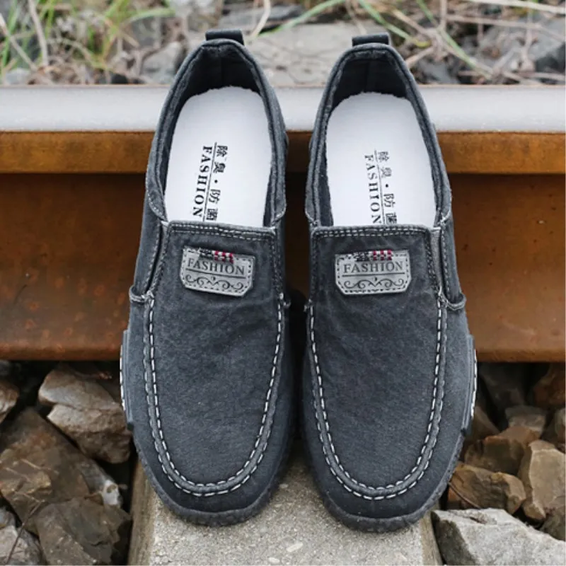 New Autumn Comfortable Breathable Men Flats Shoes Walking Light Summer Style Canvas Casual Outdoor | Обувь