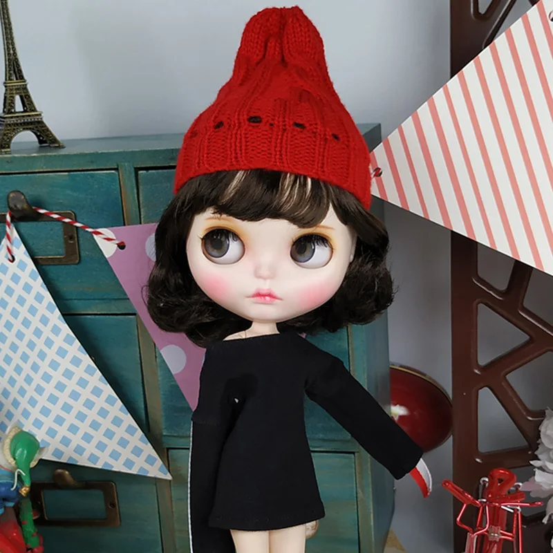 Облегающие шапки для куклы ICY DBS Blyth вязаные шарнирных кукол middie 1/8 и 1/6 | Игрушки