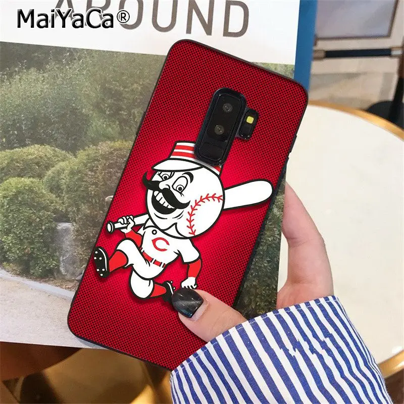Мягкий силиконовый чехол MaiYaCa Cincinnati для Samsung S9 plus S5 S6 S6edge S6plus S7 S7edge S8