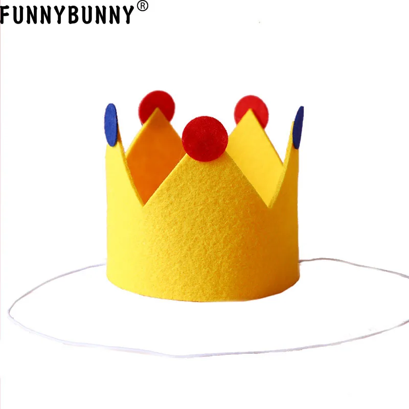 FUNNYBUNNY/утолщенная фетровая шляпа с короной для вечеринки детская шапка на день