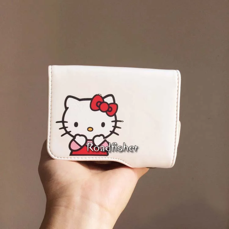 Roadfisher рисунок «Hello Kitty» печати искусственная кожа Камера сумка Вставить чехол защищает крышку для Canon EOS M3 M2 M10 100D sony A5000 a5100 A6000