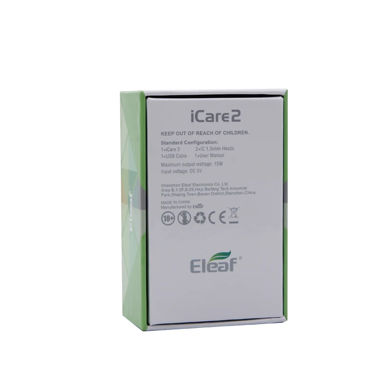 Комплект Eleaf iCare 2 Емкость мл 650 мАч внутренняя батарея вейп комплект электронной