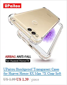 Чехол upaitou для huawei Honor Play 9X 8X Max 8C 8S 8A Примечание 10 20 Pro Lite 10i Анти отпечатков пальцев Чехол Мягкий матовый Ультратонкий чехол