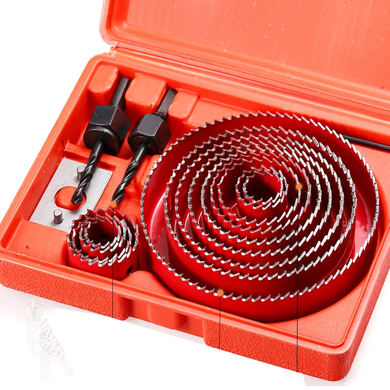 Woodworking Reaming Round Drill Punch Set Downlight Gypsum Board PVC Multi-function Reamer | Machinery Parts