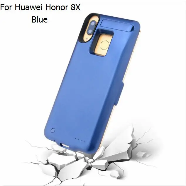 For Honor 8X Высокое качество 6800 мАч/10000 мАч Внешний блок питания задняя банка зарядное устройство USB чехол для huawei Honor 8X/8X Max чехол - Цвет: For Honor 8X