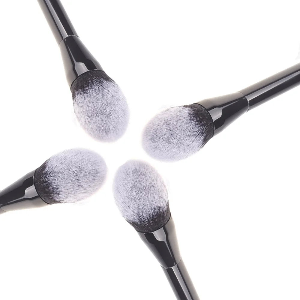 1 шт. черная алюминиевая трубка Премиум Кисть для макияжа Румяна порошок