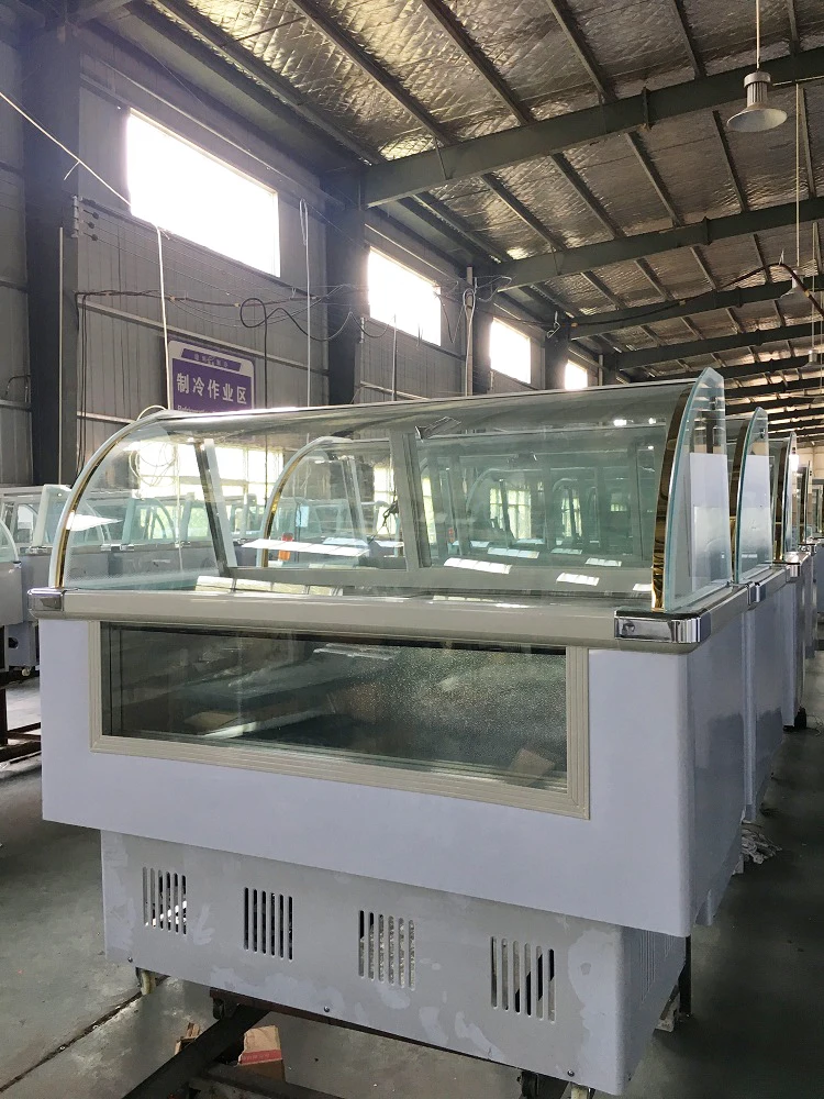 Горячая продажа желато мороженое витрина с морозильной камерой выставочный