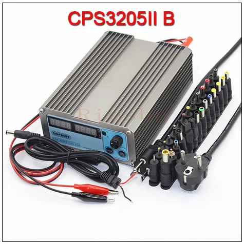 CPS-3205II 0-32 V/0-5A 160W низкая мощность Цифровой Регулируемый источник питания постоянного тока+ адаптер постоянного тока CPS-3205 - Цвет: CPS3205II B