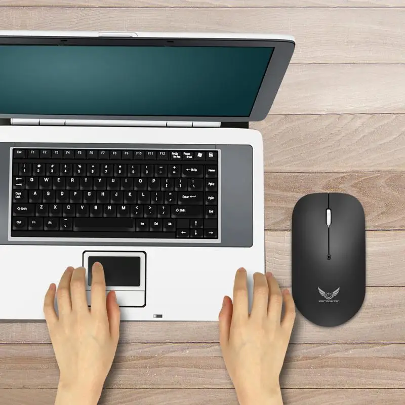 Mosunx игровая мышь 2 4 ГГц мини беспроводная оптическая Мыши и USB приемник для ПК