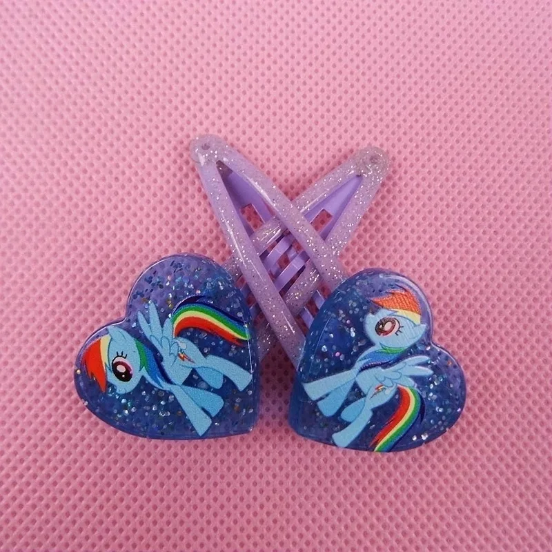 Для девочек 2 шт./лот прозрачный стиль в форме сердца мой милый маленький единорог