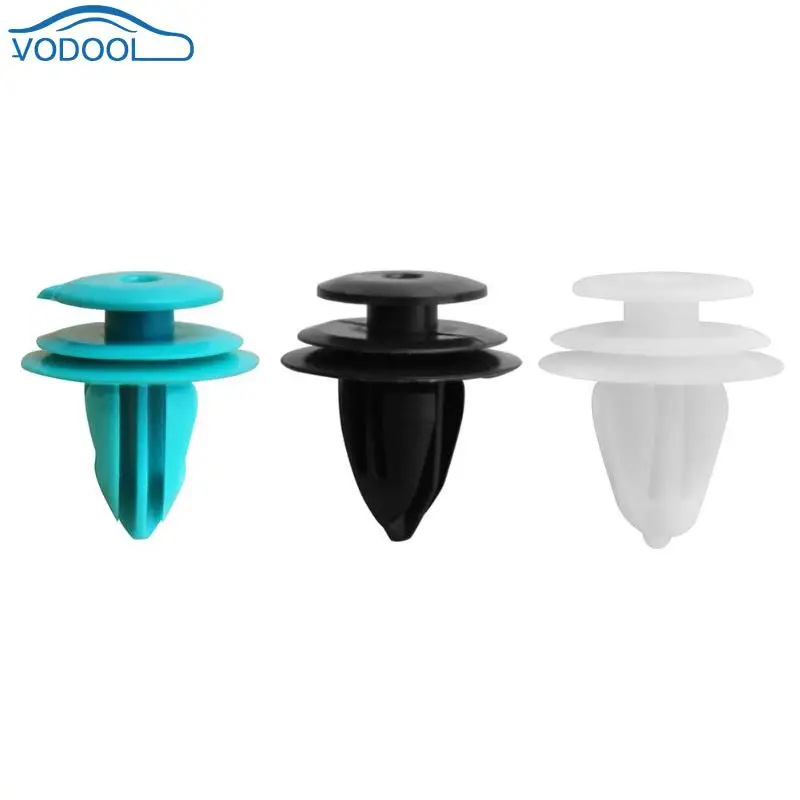 VODOOL 50 шт. 8 мм отверстие двери автомобиля отделка панель крыло крепеж для бампера Push Pin заклепки для Volvo General Motors Ford Toyota