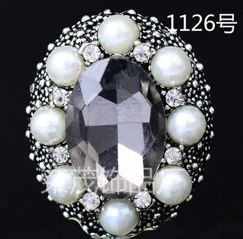 

pearl Flatback glass rhinestone button 100pcs/lot ancient bronze metal buttons wedding invitation embellishments scrapbooking
