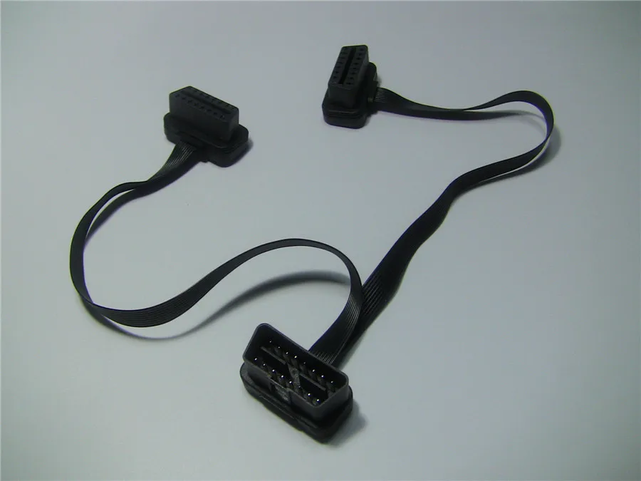 OBDII OBD2 OBD-II OBD 2 м до 2F 16 Pin штекер для двойной женский удлинитель M до 2F Y сплиттер для кабелей удлинитель